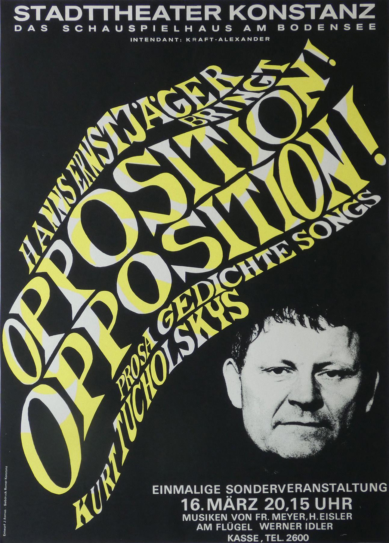 Siebdruckplakat von Johannes Asmus