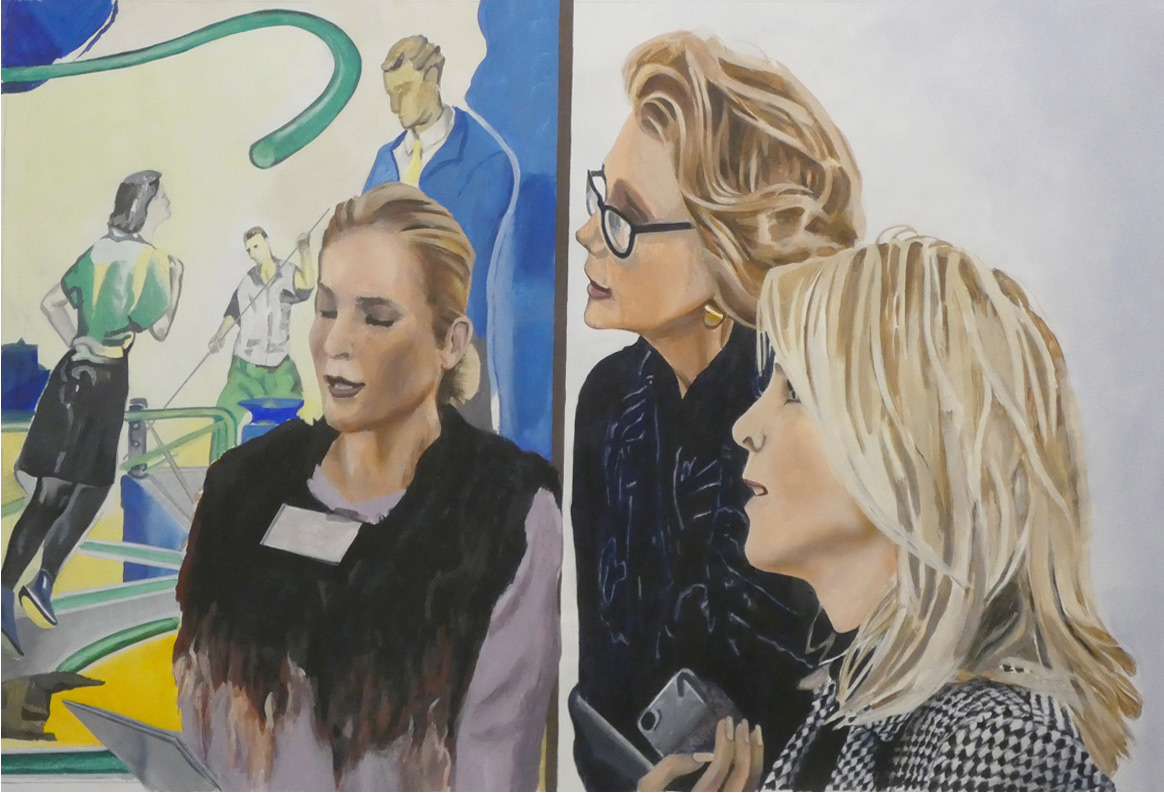 Ausstellungsbesucher 3 von Johannes Asmus