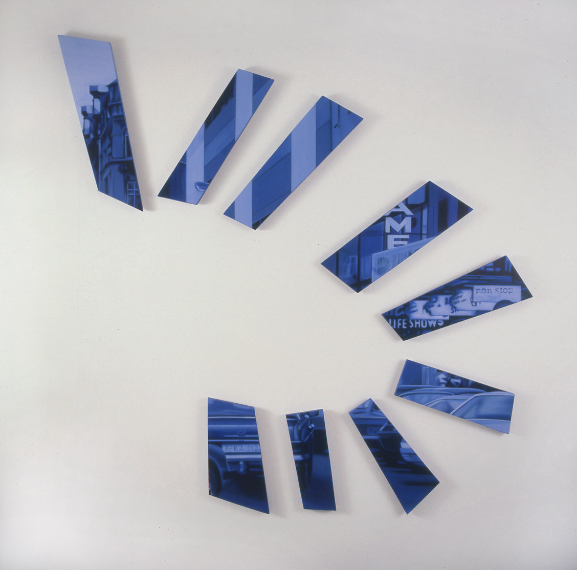 Shaped Canvas Danger sign von Johannes Asmus