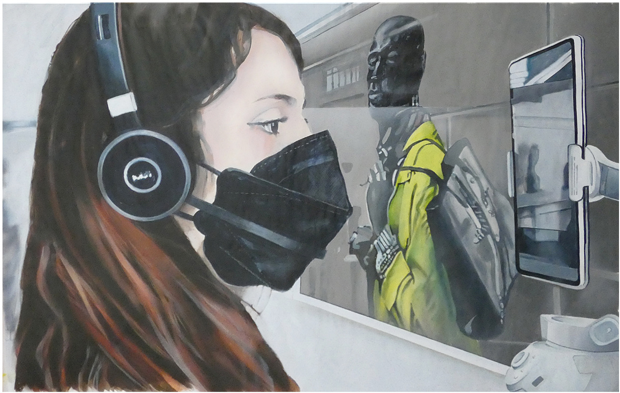 Ausstellungsbesucher 5 von Johannes Asmus