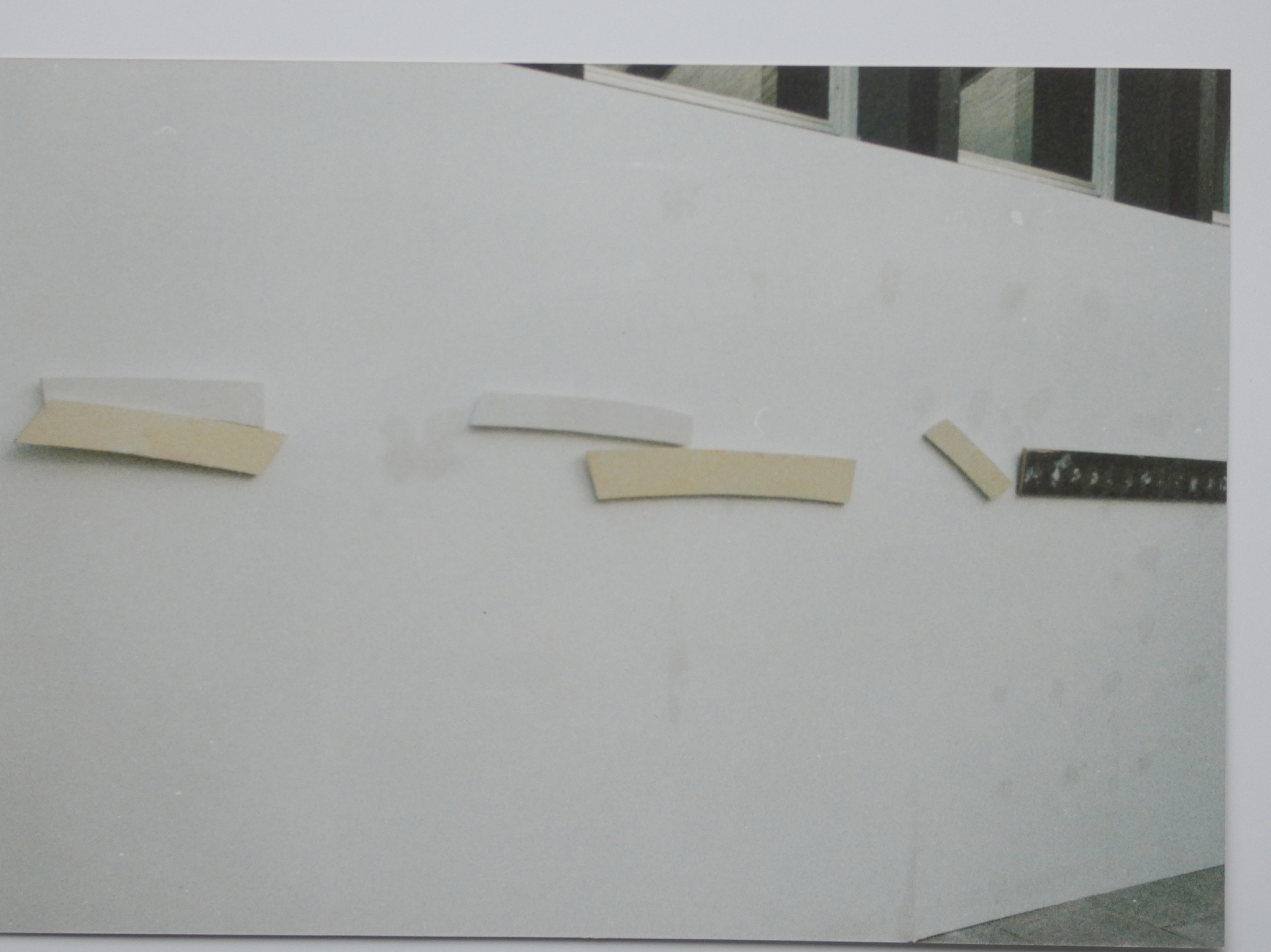 Shaped Canvas Vierteilig, Probehängung alte Wöhr von Johannes Asmus