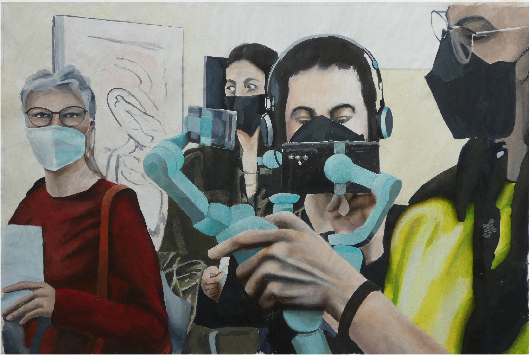 Ausstellungsbesucher 6 von Johannes Asmus