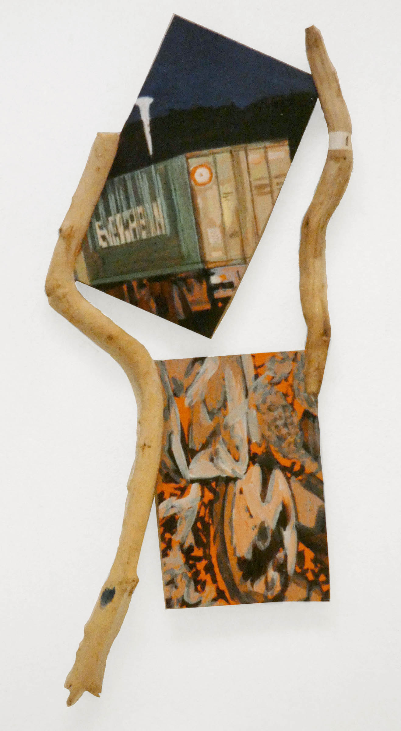 Shaped Canvas Jonglierbild von Johannes Asmus