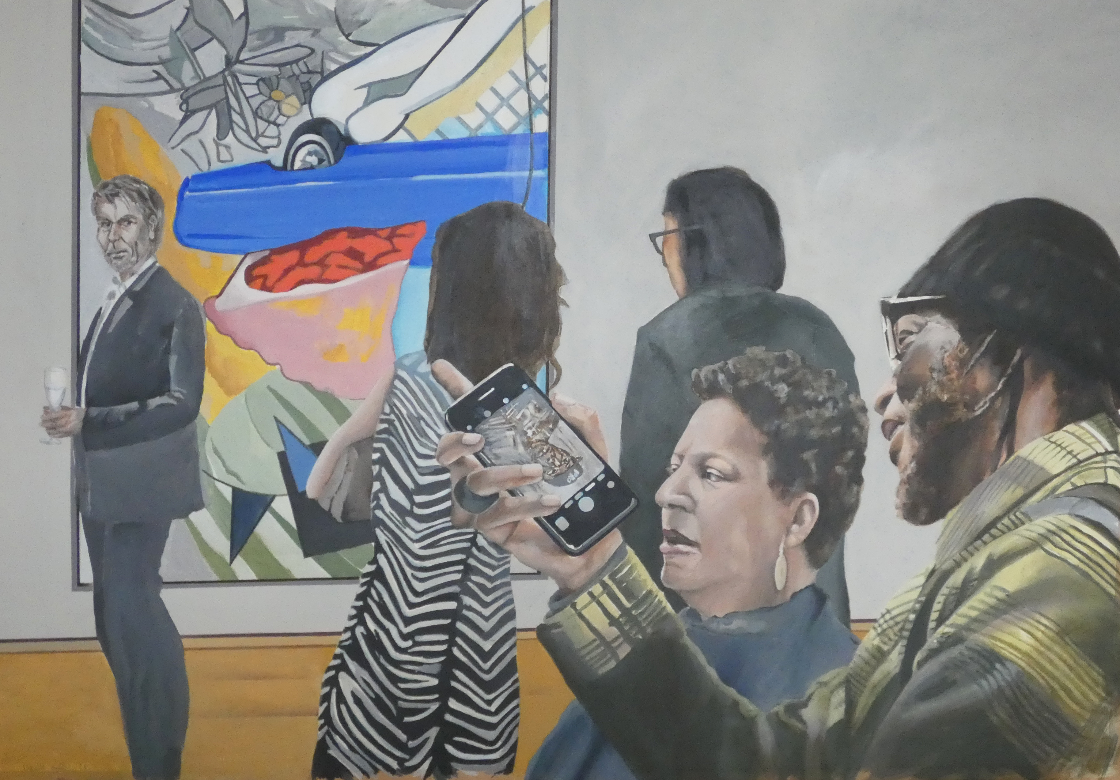 Ausstellungsbesucher 9 von Johannes Asmus