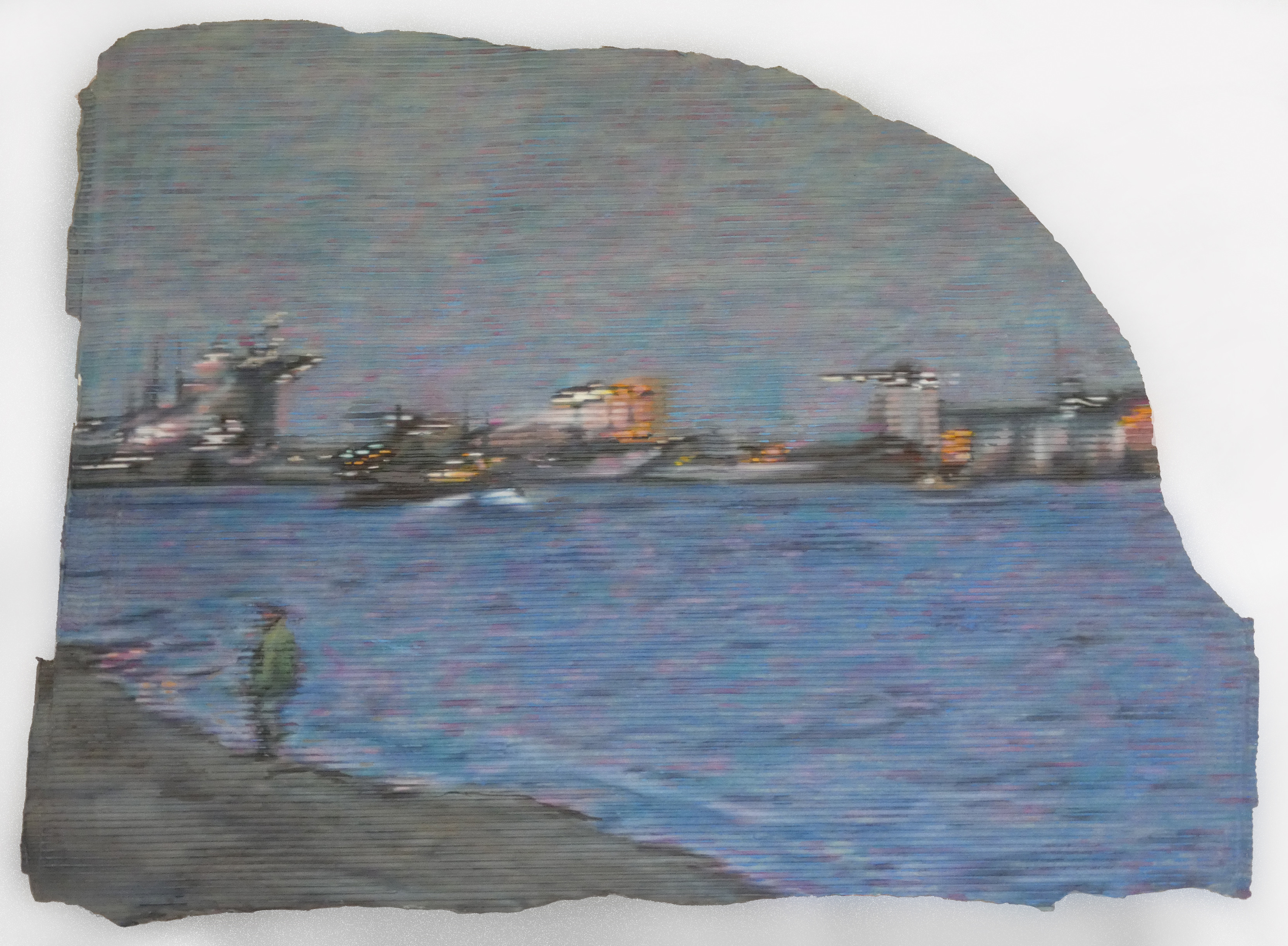 Plakatschwarte An der Elbe von Johannes Asmus