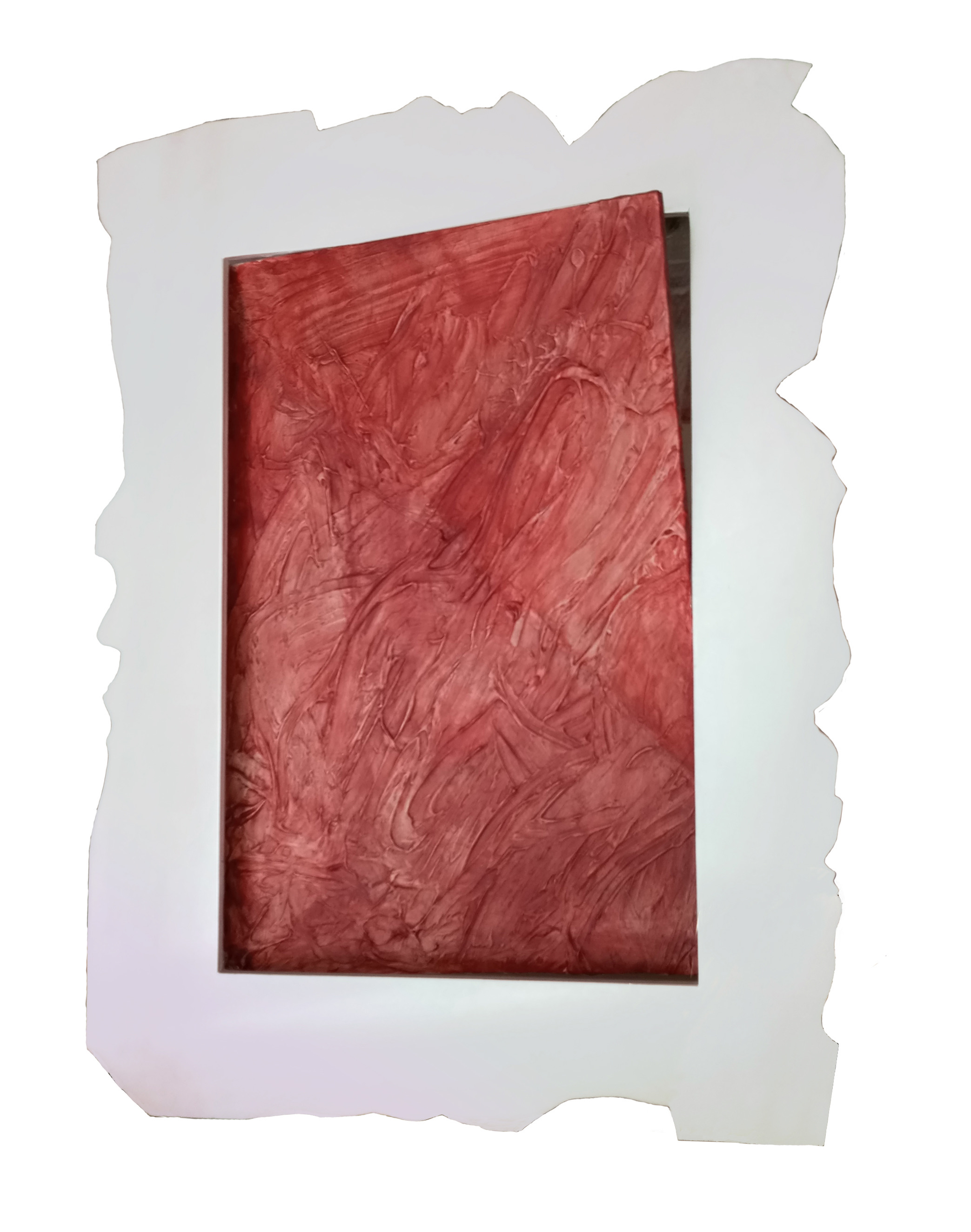 Shaped Canvas Dow Jones Index von Johannes Asmus