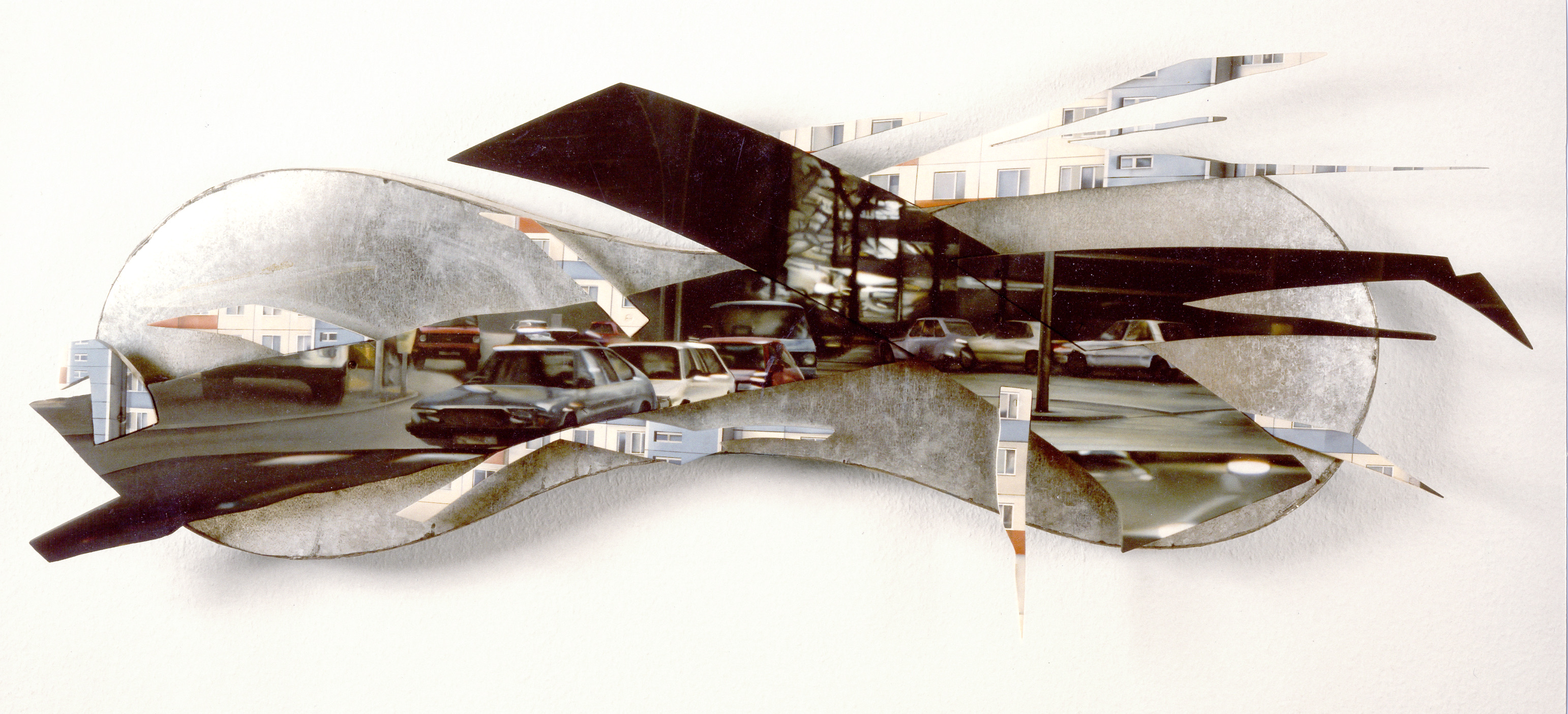 Shaped Canvas Tage und Nächte in der Stadt von Johannes Asmus